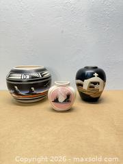MaxSold Auction: Indigenous American Pottery Various Sizes (3)  - San Jose (California, USA) SELLER MANAGED Downsizing Online Auction - Lincoln Avenue