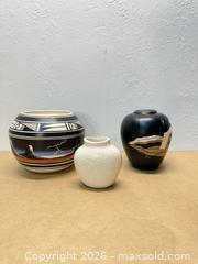 MaxSold Auction: Indigenous American Pottery Various Sizes (3)  - San Jose (California, USA) SELLER MANAGED Downsizing Online Auction - Lincoln Avenue