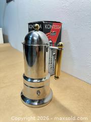MaxSold Auction: Kontessa Vev Vigano Coffee Maker Vintage  - San Jose (California, USA) SELLER MANAGED Downsizing Online Auction - Lincoln Avenue