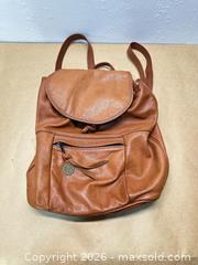 MaxSold Auction: Leather Backpack The Ahwahnee Yosemite  - San Jose (California, USA) SELLER MANAGED Downsizing Online Auction - Lincoln Avenue