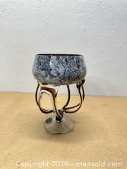 MaxSold Auction: Macocha Handblown Glass Octopus Candle Holder  - San Jose (California, USA) SELLER MANAGED Downsizing Online Auction - Lincoln Avenue