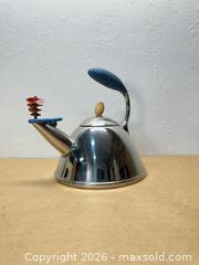 MaxSold Auction: Michael Graves Spinning Whistle Tea Kettle Collectible  - San Jose (California, USA) SELLER MANAGED Downsizing Online Auction - Lincoln Avenue