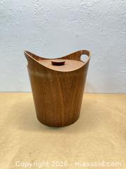 MaxSold Auction: Mid Century Made in Japan Ice Bucket, Teak Veneer Exterior - San Jose (California, USA) SELLER MANAGED Downsizing Online Auction - Lincoln Avenue