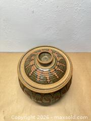 MaxSold Auction: Vintage Decorative Pottery Bowl Lidded  - San Jose (California, USA) SELLER MANAGED Downsizing Online Auction - Lincoln Avenue