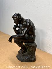 MaxSold Auction: Vintage The Thinker Rodin Bronze Sculpture  - San Jose (California, USA) SELLER MANAGED Downsizing Online Auction - Lincoln Avenue