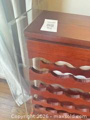 MaxSold Auction: Freestanding stackable wine rack - Houston (Texas, USA) SELLER MANAGED Downsizing Online Auction - Coleridge Street