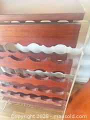 MaxSold Auction: Freestanding stackable wine rack - Houston (Texas, USA) SELLER MANAGED Downsizing Online Auction - Coleridge Street