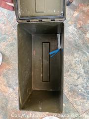 MaxSold Auction: Vintage Chair and Metal Box - Houston (Texas, USA) SELLER MANAGED Downsizing Online Auction - Coleridge Street