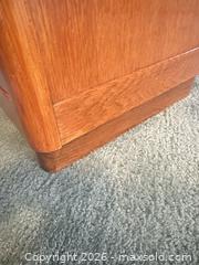 MaxSold Auction: Vintage Solid Wood Nightstand / Side Table – Mid Century Style - Houston (Texas, USA) SELLER MANAGED Downsizing Online Auction - Coleridge Street