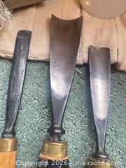 MaxSold Auction: Vintage Wood  Carver Tools and Apron - Houston (Texas, USA) SELLER MANAGED Downsizing Online Auction - Coleridge Street