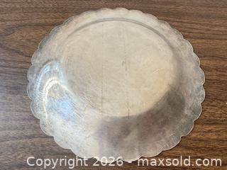 MaxSold Auction: Brass Serving Tray with 4 Matching Bowls & Engraved Egyptian Plate - Cary (North Carolina, USA) PARTNER MANAGED Downsizing Online Auction - Magerton Court