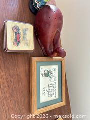 MaxSold Auction: Folk & Vintage Lot: Figurines, Boomerang, Carved Whale, Print - Cary (North Carolina, USA) PARTNER MANAGED Downsizing Online Auction - Magerton Court