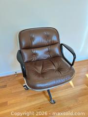 MaxSold Auction: Knoll Brown Leather Office Chair - Cary (North Carolina, USA) PARTNER MANAGED Downsizing Online Auction - Magerton Court