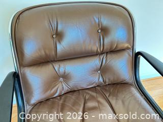 MaxSold Auction: Knoll Brown Leather Office Chair - Cary (North Carolina, USA) PARTNER MANAGED Downsizing Online Auction - Magerton Court