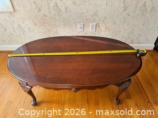 MaxSold Auction: Mahogany Veneer Coffee Table - Cary (North Carolina, USA) PARTNER MANAGED Downsizing Online Auction - Magerton Court