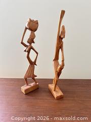 MaxSold Auction: Pair of African-Style Wooden Figurines, 6–10 in - Cary (North Carolina, USA) PARTNER MANAGED Downsizing Online Auction - Magerton Court
