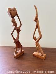 MaxSold Auction: Pair of African-Style Wooden Figurines, 6–10 in - Cary (North Carolina, USA) PARTNER MANAGED Downsizing Online Auction - Magerton Court