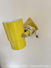 MaxSold Auction: Pair of Yellow & White Plug-In Metal Wall Sconces - Cary (North Carolina, USA) PARTNER MANAGED Downsizing Online Auction - Magerton Court