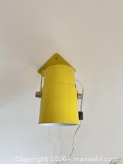 MaxSold Auction: Pair of Yellow & White Plug-In Metal Wall Sconces - Cary (North Carolina, USA) PARTNER MANAGED Downsizing Online Auction - Magerton Court