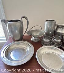 MaxSold Auction: Pewter Decorative Lot with Plates, Pitchers & Cups (11–20 pcs) - Cary (North Carolina, USA) PARTNER MANAGED Downsizing Online Auction - Magerton Court