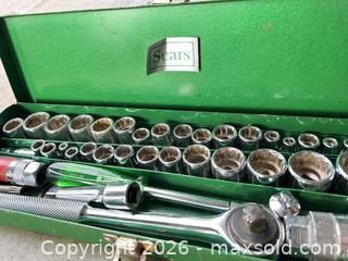 MaxSold Auction: Sears 3/8-inch Drive Socket Set in Metal Case (20–30 pcs) - Cary (North Carolina, USA) PARTNER MANAGED Downsizing Online Auction - Magerton Court