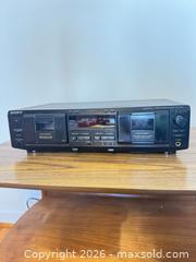 MaxSold Auction: Sony Dual/Two-Deck Stereo Cassette Deck - Cary (North Carolina, USA) PARTNER MANAGED Downsizing Online Auction - Magerton Court