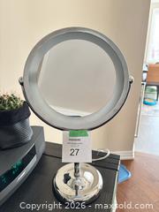 MaxSold Auction: Chrome Lighted Vanity Makeup Mirror with Fluorescent Lighting - Toronto (Ontario, Canada) SELLER MANAGED Downsizing Online Auction - Winners Circle