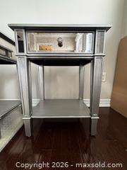 MaxSold Auction: Pier 1 Hayworth Nightstands Silver Mirrored Set of 2 - Toronto (Ontario, Canada) SELLER MANAGED Downsizing Online Auction - Winners Circle