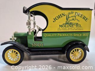 MaxSold Auction: 1912 Die Cast John Deere Ford Model T Delivery Truck Piggy Bank - Oshawa (Ontario, Canada) SELLER MANAGED Commercial Liquidation Online Auction - Bond Street West (STORAGE)