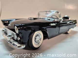 MaxSold Auction: 1956 Black Ford Thunderbird Convertible Die Cast Model Car - Oshawa (Ontario, Canada) SELLER MANAGED Commercial Liquidation Online Auction - Bond Street West (STORAGE)