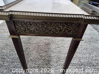 MaxSold Auction: Antique Louis XVI Style Mahogany Coffee Table - Oshawa (Ontario, Canada) SELLER MANAGED Commercial Liquidation Online Auction - Bond Street West (STORAGE)