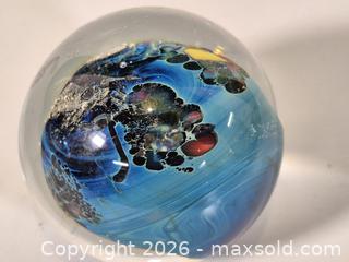 MaxSold Auction: Josh Simpson Collectible Inhabited Planet Paperweight - Oshawa (Ontario, Canada) SELLER MANAGED Commercial Liquidation Online Auction - Bond Street West (STORAGE)