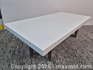MaxSold Auction: New Modern Coffee Table - Oshawa (Ontario, Canada) SELLER MANAGED Commercial Liquidation Online Auction - Bond Street West (STORAGE)