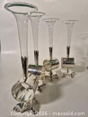 MaxSold Auction: Set of Four Vintage Civil Plate Footed Napkin Holders - Oshawa (Ontario, Canada) SELLER MANAGED Commercial Liquidation Online Auction - Bond Street West (STORAGE)