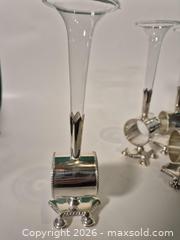 MaxSold Auction: Set of Four Vintage Civil Plate Footed Napkin Holders - Oshawa (Ontario, Canada) SELLER MANAGED Commercial Liquidation Online Auction - Bond Street West (STORAGE)