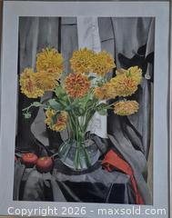 MaxSold Auction: Signed Still Life Watercolor Painting - Oshawa (Ontario, Canada) SELLER MANAGED Commercial Liquidation Online Auction - Bond Street West (STORAGE)