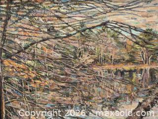 MaxSold Auction: Vintage Signed Oil on Canvas Painting - Oshawa (Ontario, Canada) SELLER MANAGED Commercial Liquidation Online Auction - Bond Street West (STORAGE)