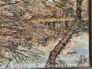 MaxSold Auction: Vintage Signed Oil on Canvas Painting - Oshawa (Ontario, Canada) SELLER MANAGED Commercial Liquidation Online Auction - Bond Street West (STORAGE)