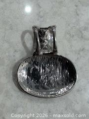 MaxSold Auction: Green Plated Base Metal Pendant with Blue Square Rhinestones - Trent Hills (Ontario, Canada) SELLER MANAGED Reseller Online Auction - Industrial Drive