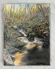 MaxSold Auction: Painting Title: Dawn - Brockville (Ontario, Canada) SELLER MANAGED Charity/Fundraising Online Auction - Cowan Avenue