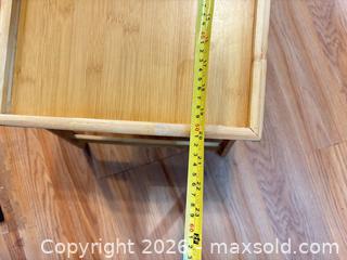 MaxSold Auction: Bamboo Breakfast/Bed Tray with Foldable Legs & Handles - Smiths Falls (Ontario, Canada) SELLER MANAGED Downsizing Online Auction - Salmon Side Road