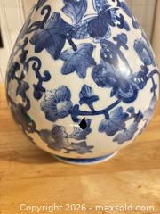 MaxSold Auction: Blue and White Chinese-Style Vase with Mark - Smiths Falls (Ontario, Canada) SELLER MANAGED Downsizing Online Auction - Salmon Side Road