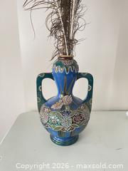 MaxSold Auction: Antique Japanese Moriage vase with peacock feathers - Strathroy-Caradoc (Ontario, Canada) SELLER MANAGED Estate Sale Online Auction - Claire Court