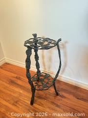 MaxSold Auction: Cast Iron Two-Tier Plant Stand for Outdoor/Garden - Strathroy-Caradoc (Ontario, Canada) SELLER MANAGED Estate Sale Online Auction - Claire Court