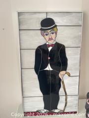 MaxSold Auction: Charlie Chaplin Stained Glass Window and peacock lamp - Strathroy-Caradoc (Ontario, Canada) SELLER MANAGED Estate Sale Online Auction - Claire Court