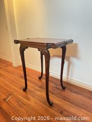 MaxSold Auction: Chinese Chippendale Style Carved Mahogany End Table - Strathroy-Caradoc (Ontario, Canada) SELLER MANAGED Estate Sale Online Auction - Claire Court