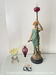 MaxSold Auction: Decorative Table Lamp, Signed Aug. Otto - Strathroy-Caradoc (Ontario, Canada) SELLER MANAGED Estate Sale Online Auction - Claire Court