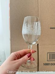MaxSold Auction: Lot of 11 Etched Frosted Band Clear Wine Glasses - Strathroy-Caradoc (Ontario, Canada) SELLER MANAGED Estate Sale Online Auction - Claire Court