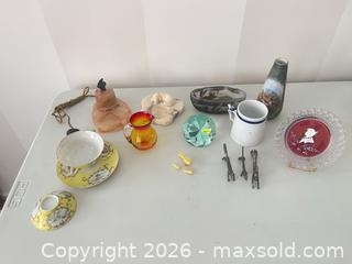 MaxSold Auction: Mixed Decorative Lot: Signed Painted Plate & Assorted Ceramics - Strathroy-Caradoc (Ontario, Canada) SELLER MANAGED Estate Sale Online Auction - Claire Court