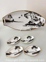 MaxSold Auction: Nippon Hand-Painted Serving Tray Set - 7-Piece Set - Strathroy-Caradoc (Ontario, Canada) SELLER MANAGED Estate Sale Online Auction - Claire Court